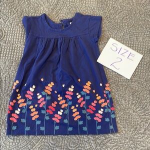 Tea Collection Floral Blue Dress